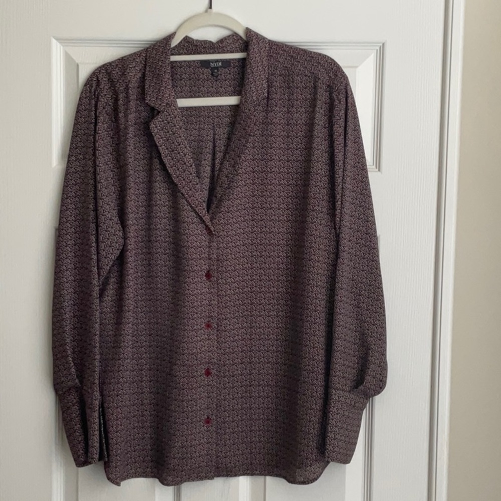 NYDJ Blouse - Button, V-Neck